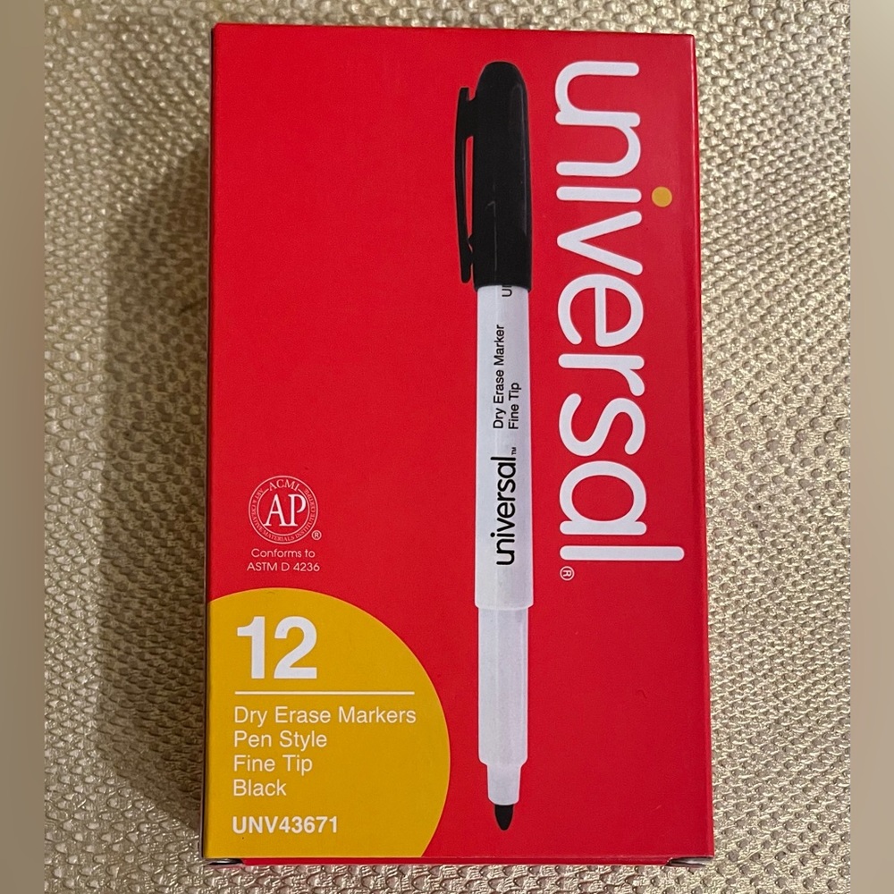 Universal Dry Erase Markers 12